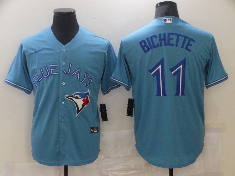 Men Toronto Blue Jays #11 Bichette Light blue Game 2021 Nike MLB Jersey->toronto blue jays->MLB Jersey